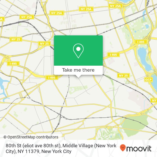 80th St (eliot ave 80th st), Middle Village (New York City), NY 11379 map