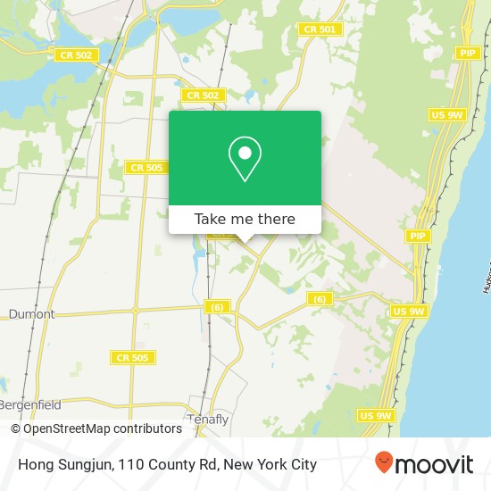 Hong Sungjun, 110 County Rd map