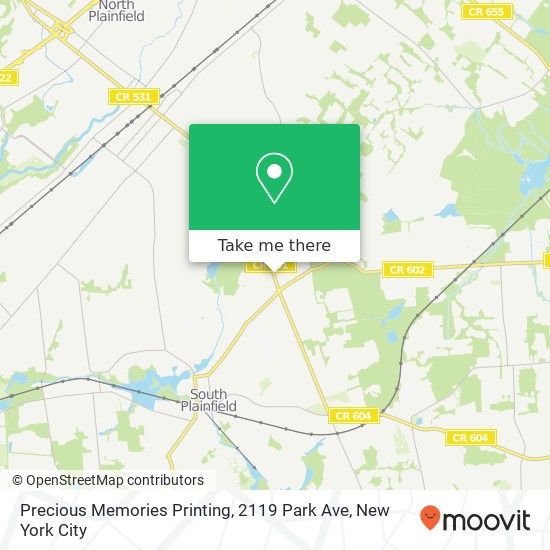 Mapa de Precious Memories Printing, 2119 Park Ave