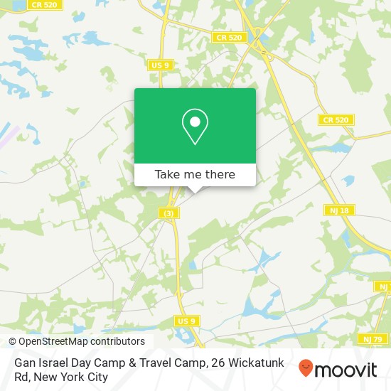 Gan Israel Day Camp & Travel Camp, 26 Wickatunk Rd map