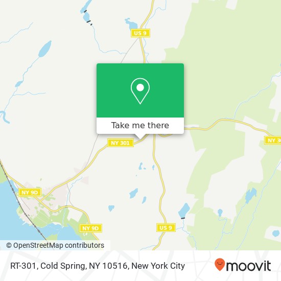 Mapa de RT-301, Cold Spring, NY 10516