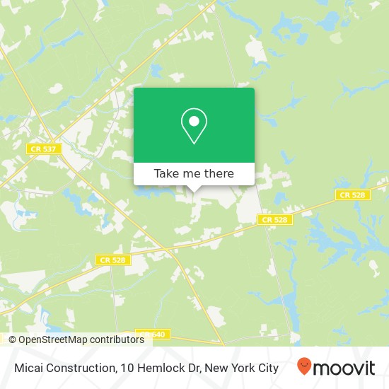 Micai Construction, 10 Hemlock Dr map