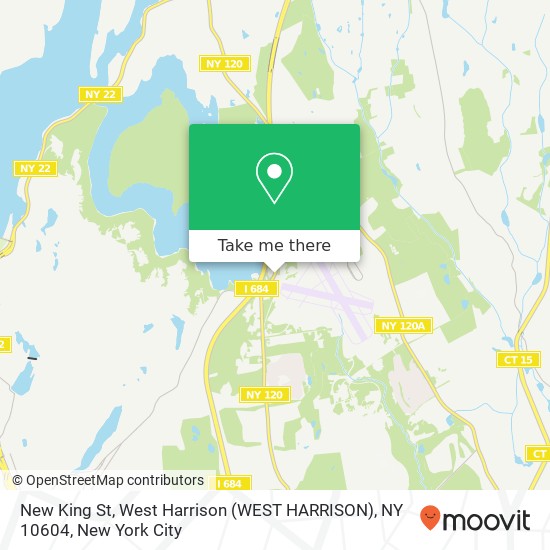 Mapa de New King St, West Harrison (WEST HARRISON), NY 10604