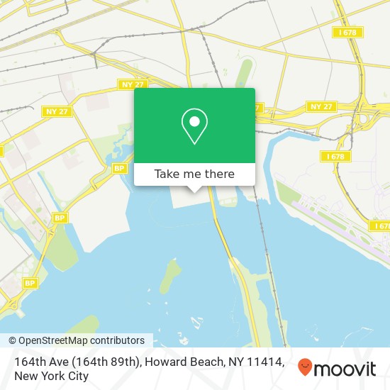 Mapa de 164th Ave (164th 89th), Howard Beach, NY 11414