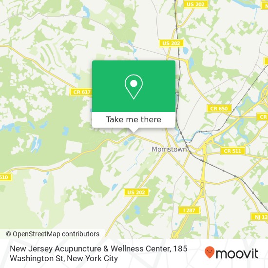 New Jersey Acupuncture & Wellness Center, 185 Washington St map
