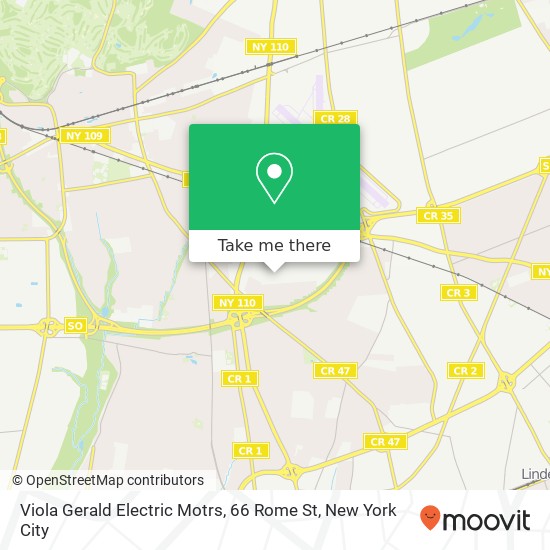 Mapa de Viola Gerald Electric Motrs, 66 Rome St