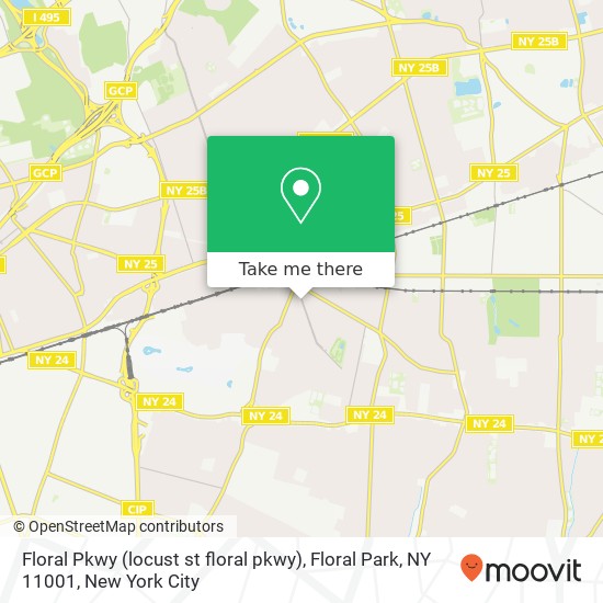 Floral Pkwy (locust st floral pkwy), Floral Park, NY 11001 map