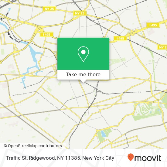 Traffic St, Ridgewood, NY 11385 map