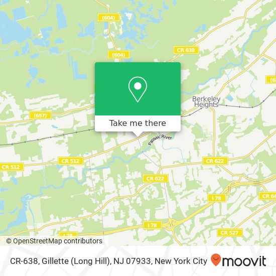CR-638, Gillette (Long Hill), NJ 07933 map