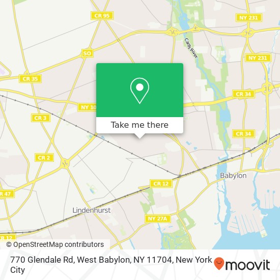770 Glendale Rd, West Babylon, NY 11704 map