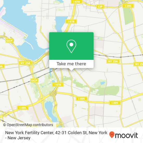 Mapa de New York Fertility Center, 42-31 Colden St