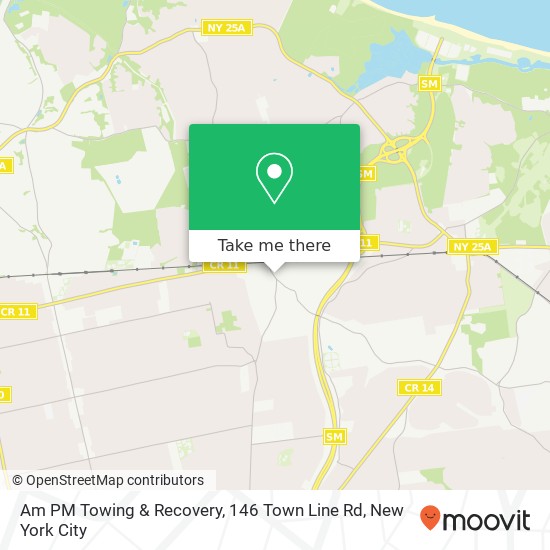 Mapa de Am PM Towing & Recovery, 146 Town Line Rd