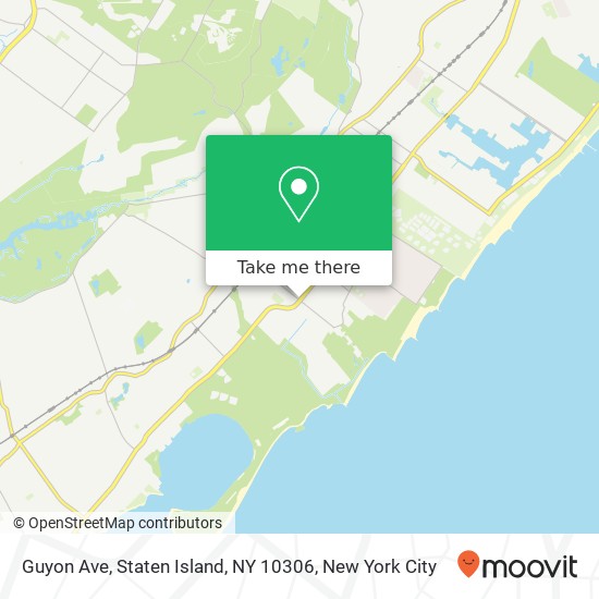 Mapa de Guyon Ave, Staten Island, NY 10306