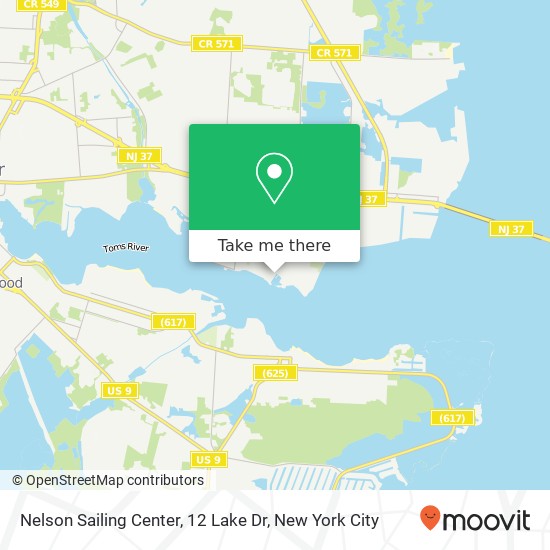 Mapa de Nelson Sailing Center, 12 Lake Dr
