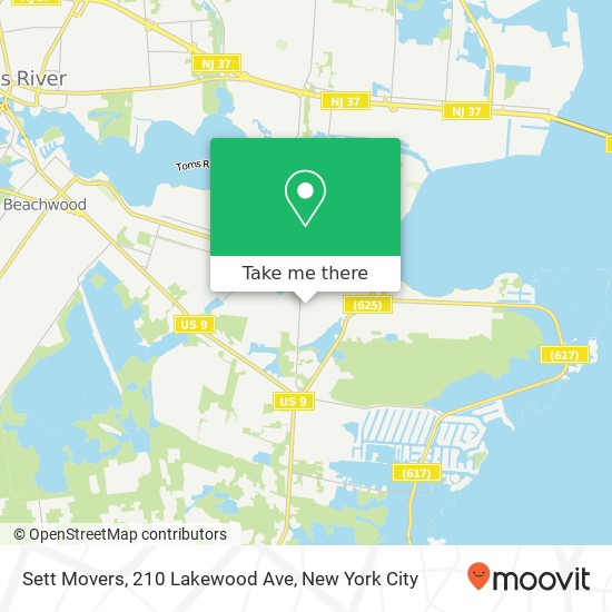 Sett Movers, 210 Lakewood Ave map