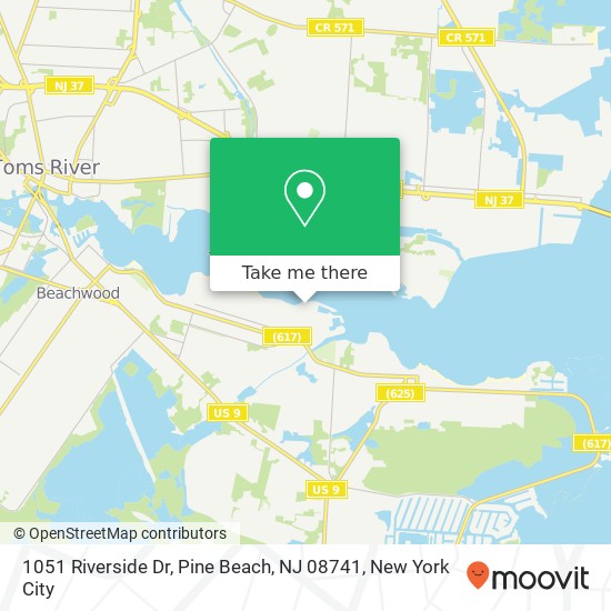 1051 Riverside Dr, Pine Beach, NJ 08741 map