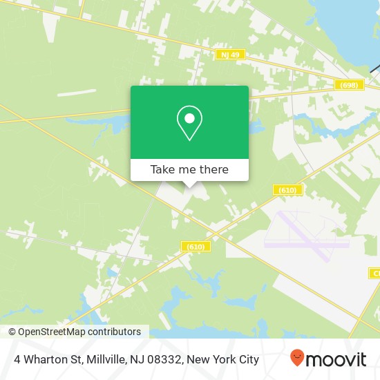 Mapa de 4 Wharton St, Millville, NJ 08332