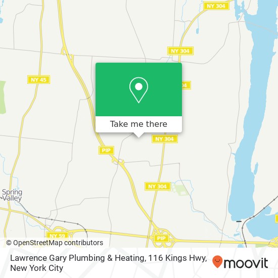 Mapa de Lawrence Gary Plumbing & Heating, 116 Kings Hwy