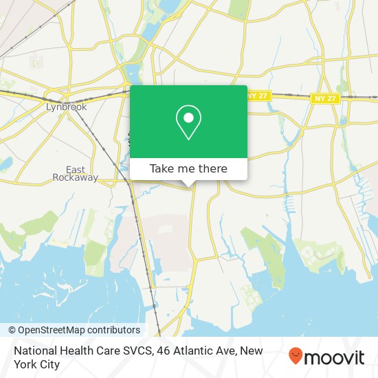 Mapa de National Health Care SVCS, 46 Atlantic Ave