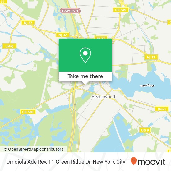 Omojola Ade Rev, 11 Green Ridge Dr map