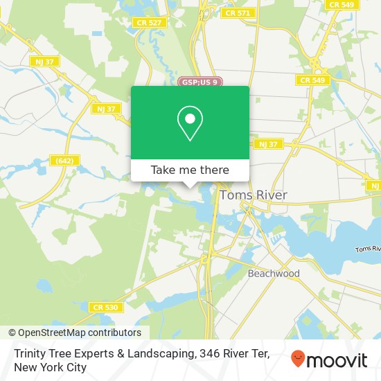 Trinity Tree Experts & Landscaping, 346 River Ter map