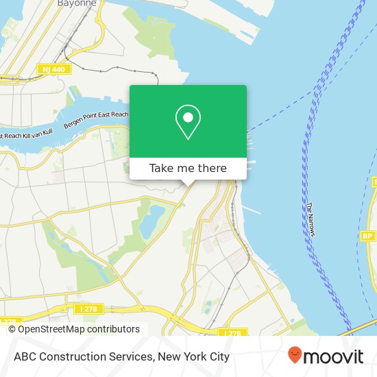 Mapa de ABC Construction Services