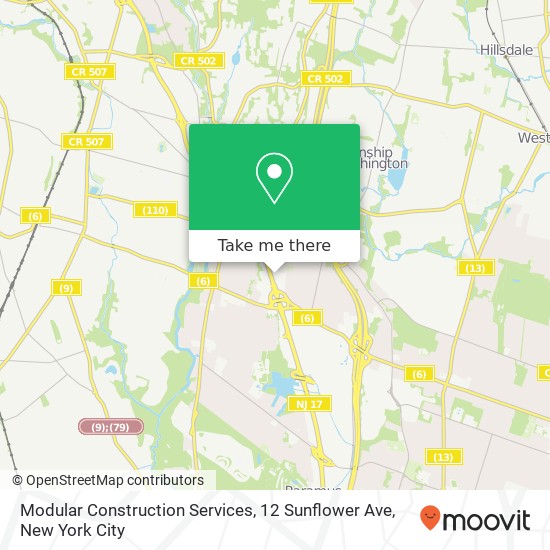 Mapa de Modular Construction Services, 12 Sunflower Ave