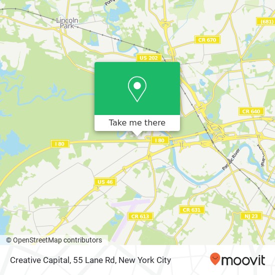 Mapa de Creative Capital, 55 Lane Rd