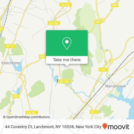 Mapa de 44 Coventry Ct, Larchmont, NY 10538