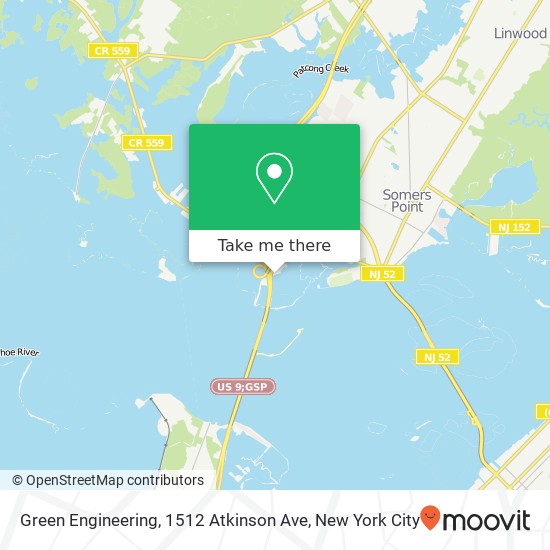 Mapa de Green Engineering, 1512 Atkinson Ave