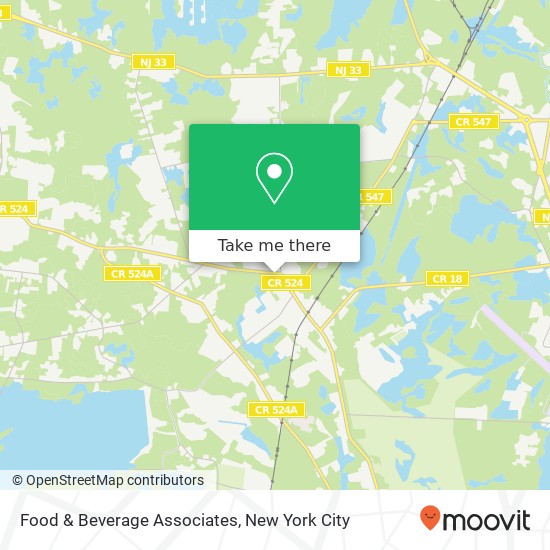 Food & Beverage Associates map