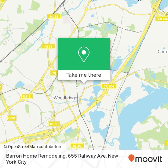 Barron Home Remodeling, 655 Rahway Ave map