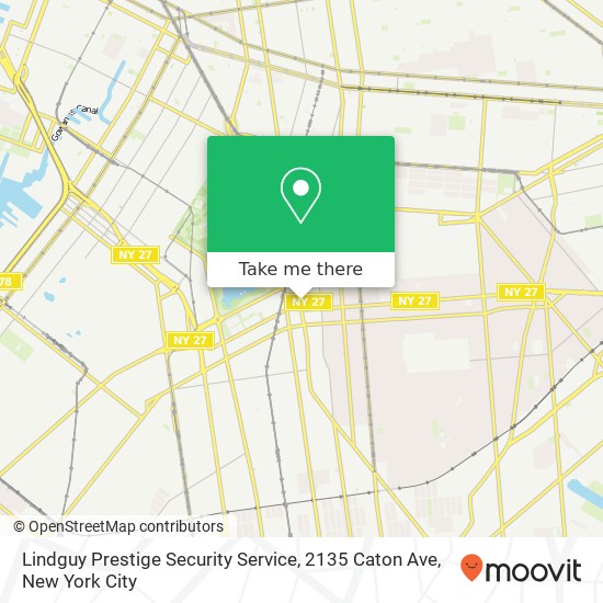 Mapa de Lindguy Prestige Security Service, 2135 Caton Ave