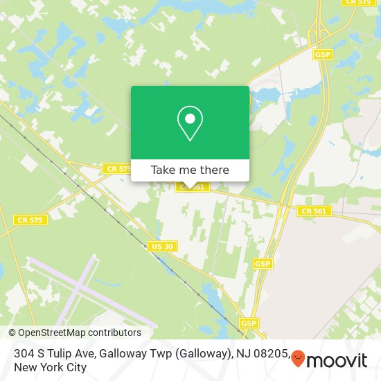 304 S Tulip Ave, Galloway Twp (Galloway), NJ 08205 map