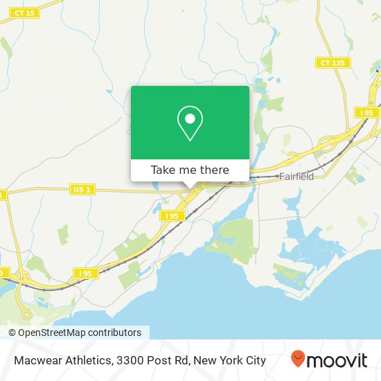 Macwear Athletics, 3300 Post Rd map