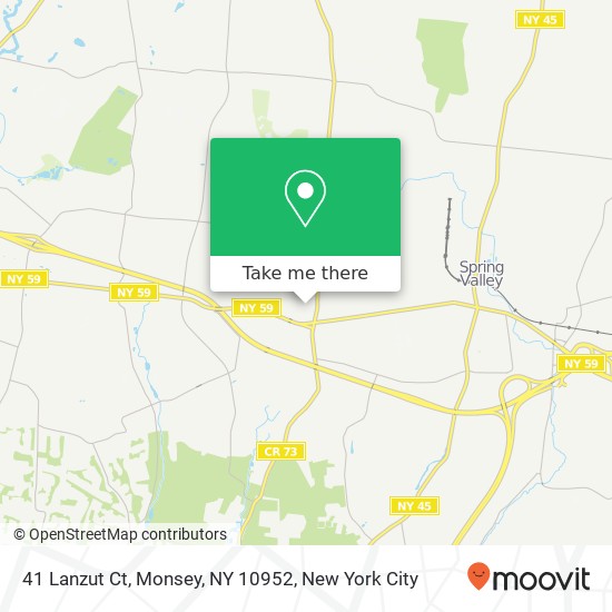41 Lanzut Ct, Monsey, NY 10952 map