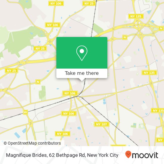 Mapa de Magnifique Brides, 62 Bethpage Rd