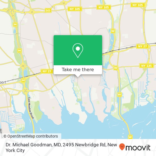 Mapa de Dr. Michael Goodman, MD, 2495 Newbridge Rd