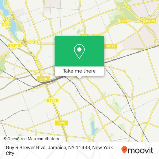 Mapa de Guy R Brewer Blvd, Jamaica, NY 11433