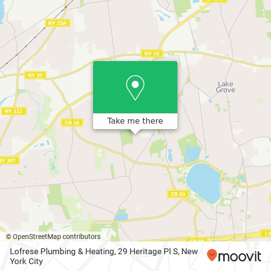 Mapa de Lofrese Plumbing & Heating, 29 Heritage Pl S