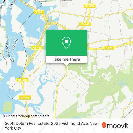 Mapa de Scott Dobrin Real Estate, 2025 Richmond Ave