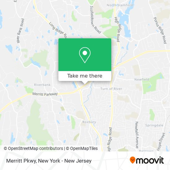 Merritt Pkwy map