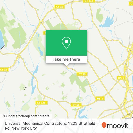 Mapa de Universal Mechanical Contractors, 1223 Stratfield Rd