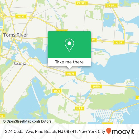 324 Cedar Ave, Pine Beach, NJ 08741 map