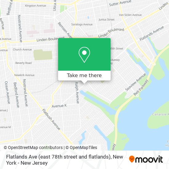Flatlands Ave (east 78th street and flatlands) map