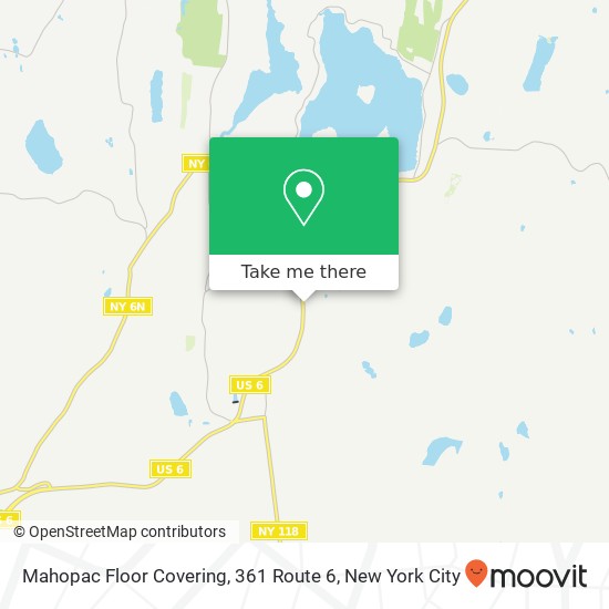 Mapa de Mahopac Floor Covering, 361 Route 6