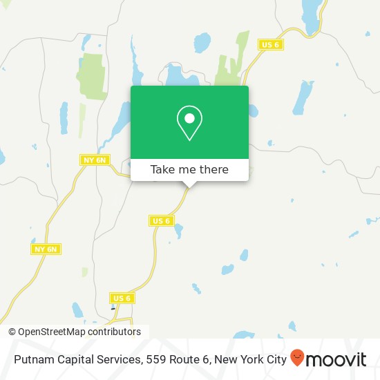 Mapa de Putnam Capital Services, 559 Route 6