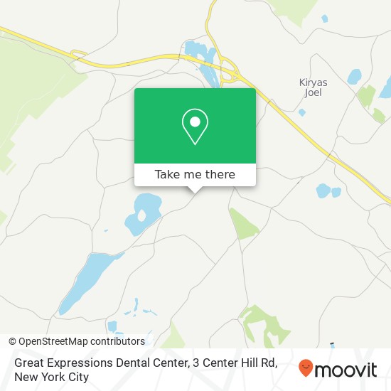 Mapa de Great Expressions Dental Center, 3 Center Hill Rd