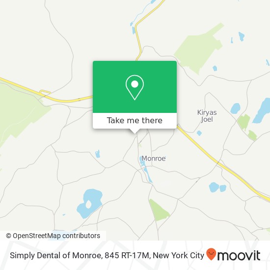 Simply Dental of Monroe, 845 RT-17M map