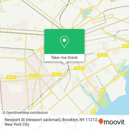 Newport St (newport sackman), Brooklyn, NY 11212 map